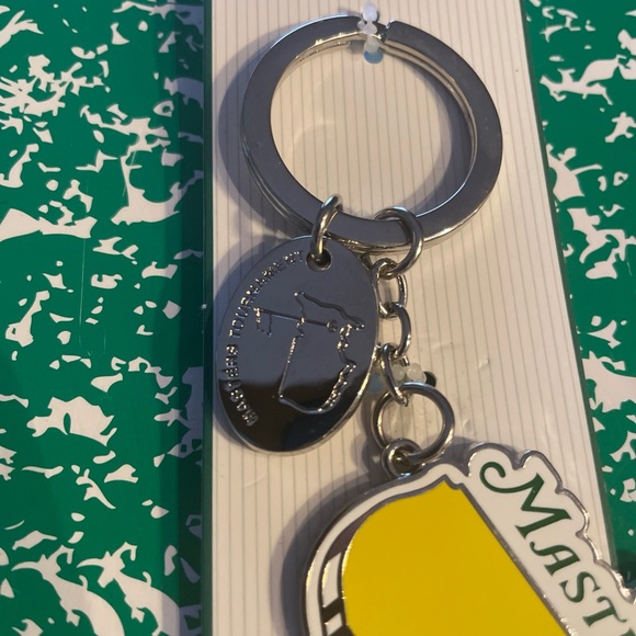 Masters Key Fob Masters Tournament Augusta National. USA Map yellow/ chrome - Picture 3 of 6
